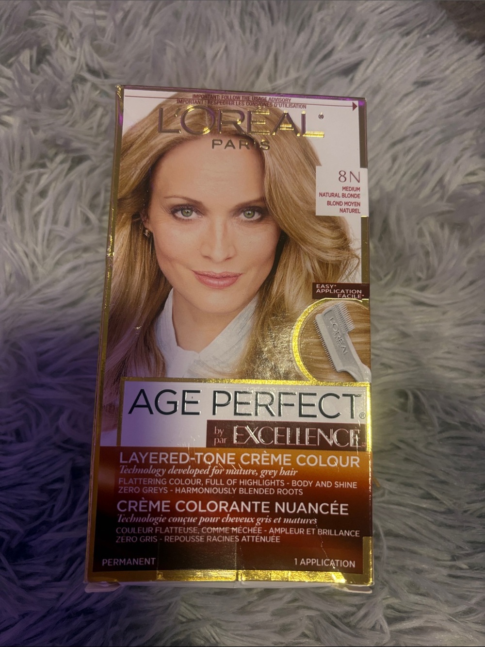 L'Oreal Age Perfect Excellence Hair Color - Gold & Blonde Packaging